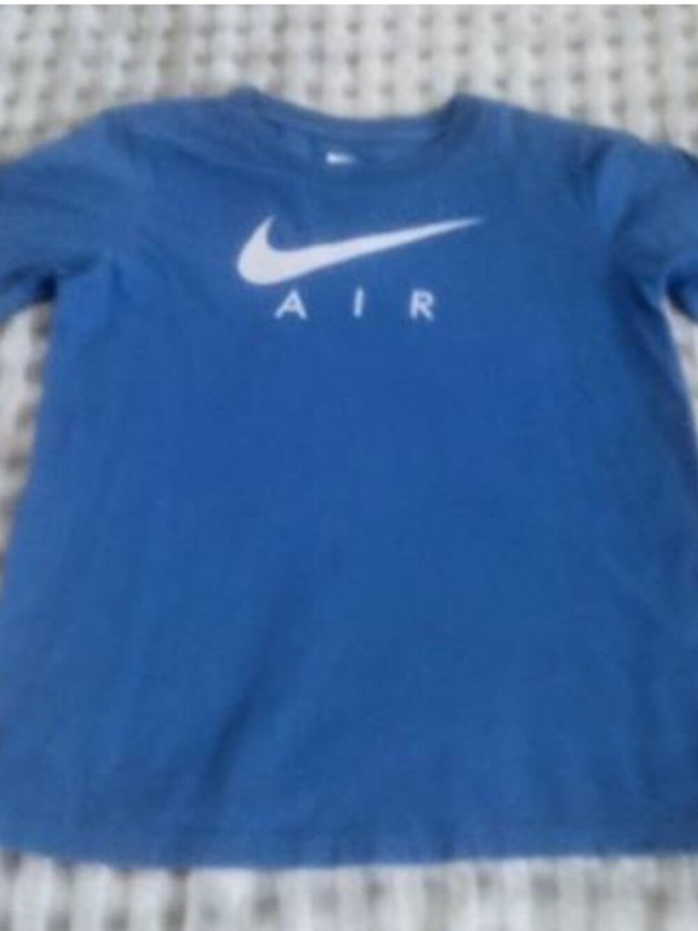 Nike Boys Blue And Silver Tee T Shirt Size M